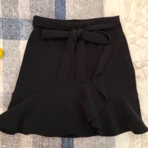 American Threads Black Mini Skirt